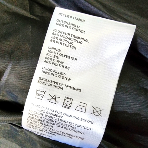 New London Fog Womens Down Feather Long Winter Jacket Medium - Picture 12 of 14